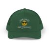 "Some Smiles Hide Struggles" Embroidered Trucker Cap in Evergreen (both) front view