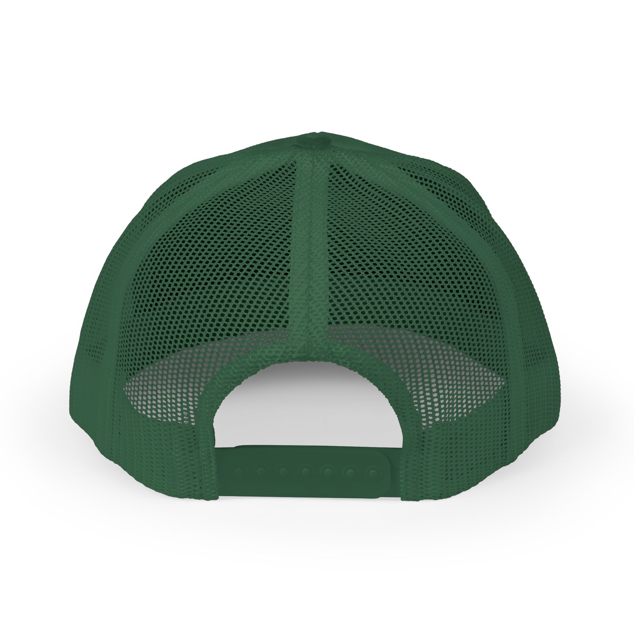 Trucker Cap in Evergreen back view