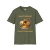 Grave? Defeated Grace? Unmatched Short Sleeve Tee in Military Green